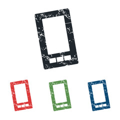 Fototapeta premium Smartphone grunge icon set