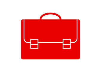 Briefcase vector icon on white background