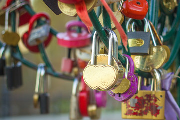 lock of newlyweds