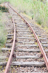 Fototapeta premium curve rail corner with climb