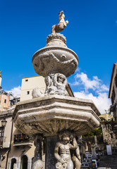 Fototapeta na wymiar Old Fountain by Vincenzo Cacopardo in Taormina