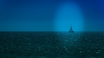 Segelboot an der Ostsee