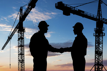 Two Architect Shaking Hand