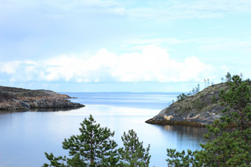 Пейзаж Белое море острова