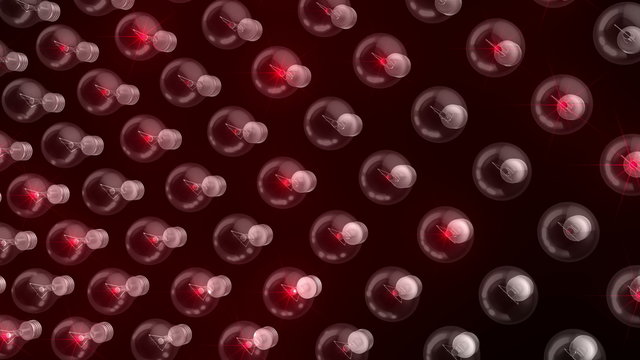 Buld 3D Animation Formation Visual Gold Natural