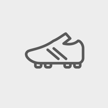 Soccer Shoes thin line icon