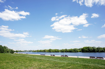 embankment of the Moscow river in the Kolomenskoye estate