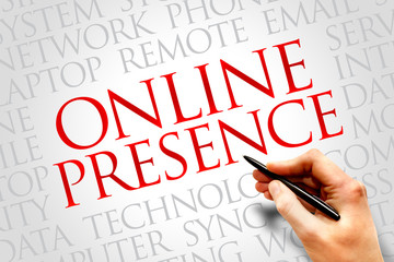 Online Presence word cloud concept