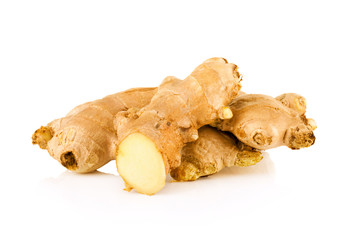 ginger on white background