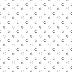 Poker vector seamless pattern