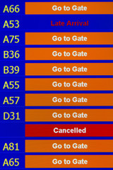 Obraz premium Terminal Info Board