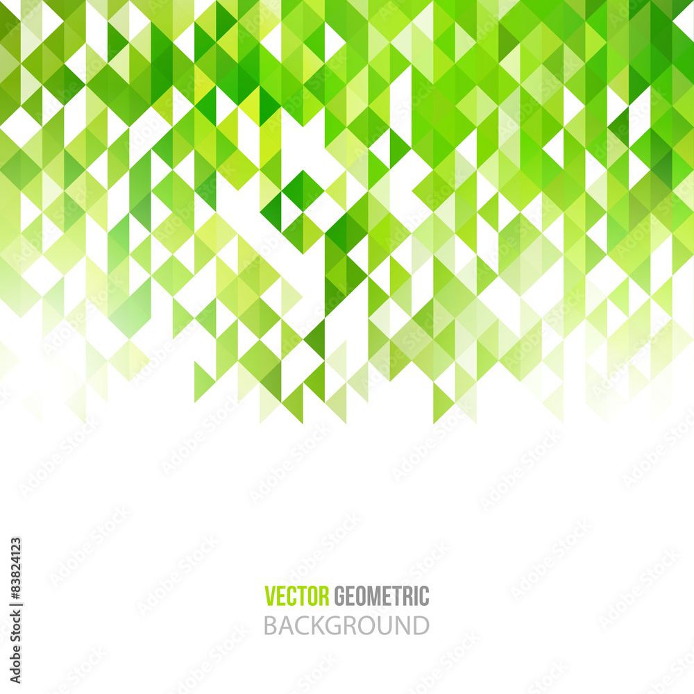Poster abstract color triangles poster.