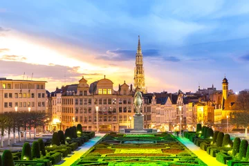 Tischdecke Brüssel Stadtbild Belgien © vichie81