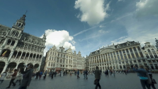 Brussels palace time lapse