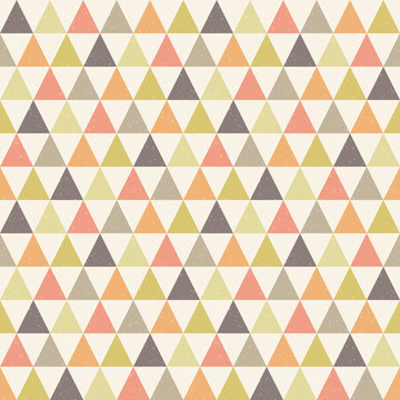 seamless hipster triangle geometric coral brown yellow