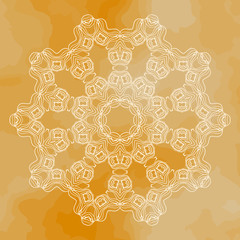 Mandala vector art. Vintage design element. Oriental motif.