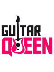 Guitar Queen Cool Design