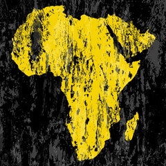 grunge Africa map