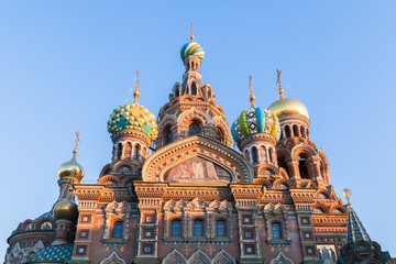 Fototapeta na wymiar Church of the Saviour on Spilled Blood in St. Petersburg