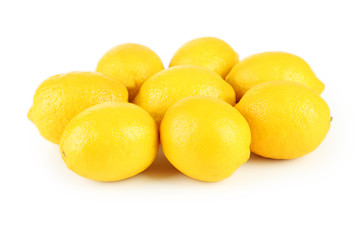 Lemons isolated on white
