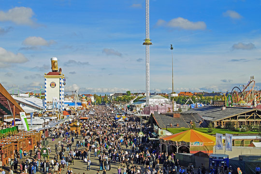 Blick auf das Oktoberfest