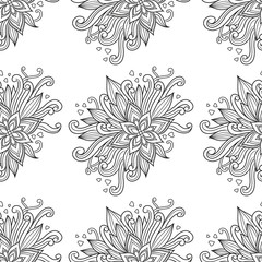 Romantic floral pattern - 83833505