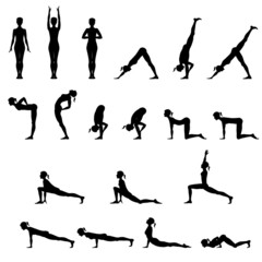 Set Of 19 Yoga Positions