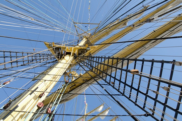 Fototapeta premium Mast of a sailboat