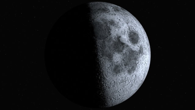 Moon Phases (60ps). Sun light passes and creates shadows, showing each phase of the moon from Earth's perspective.