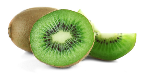Fototapeta premium Juicy kiwi fruit isolated on white