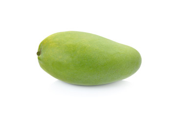 mango isolated fruit on white background, macro
