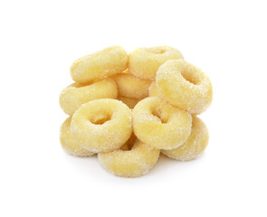 donuts isolated on white background