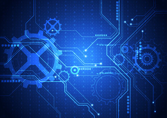 vector digital technology concept, abstract background