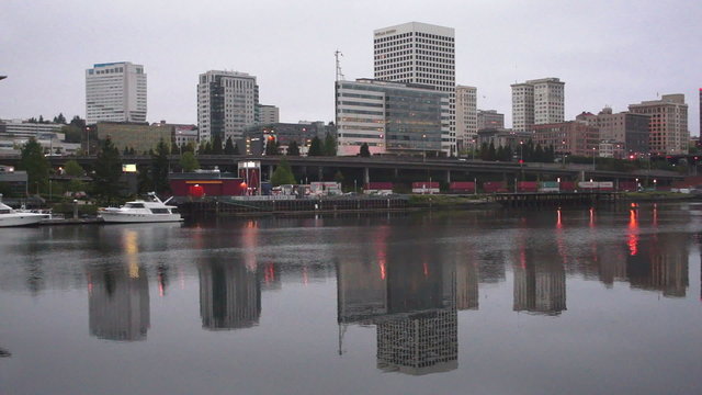 Thea Foss Waterway Downtown City Skyline Tacoma