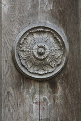 Fototapeta premium Wooden rosette