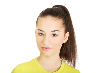 Fototapeta premium Friendly smiling young woman.