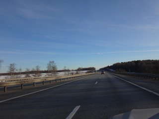 Трасса зимой