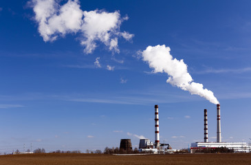 Fototapeta na wymiar industrial emissions 