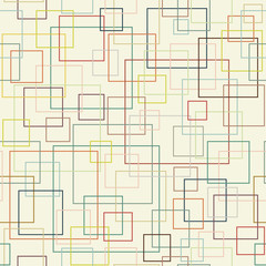 Square seamless pattern. Vector background