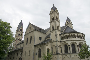 Fototapeta na wymiar Kirche St. Kastor in Koblenz, Deutschland