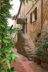 Fototapeta na wymiar Ancient Alley in Tuscany