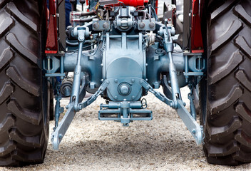 Rear view of tractor