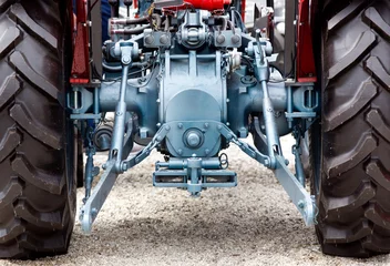 Tuinposter Rear view of tractor © Budimir Jevtic