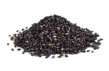 sesame on white background
