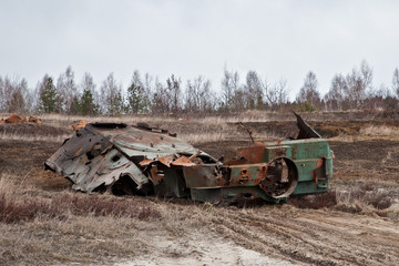 destroyed an armored personnel carrier