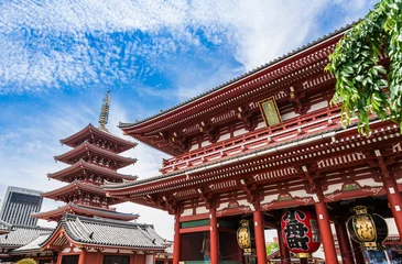 Fototapeten 東京　浅草寺　宝蔵門と五重塔 © oben901