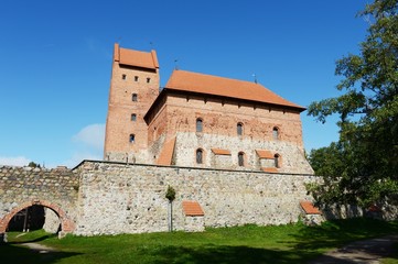 Fototapeta na wymiar Medieval castle in Trakai