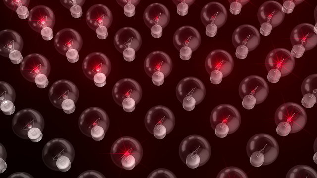 Buld 3D Animation Formation Visual Red