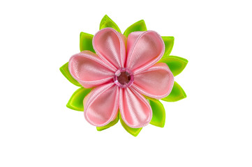 Colored hair clip on a white background