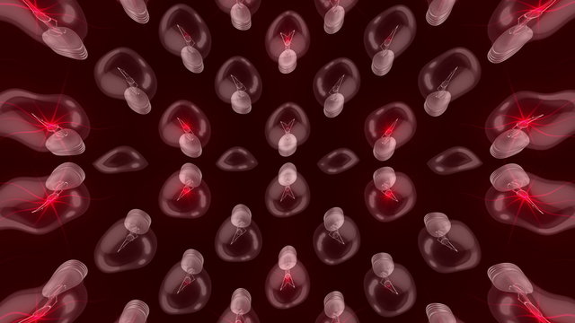 Buld 3D Animation Formation Visual Red